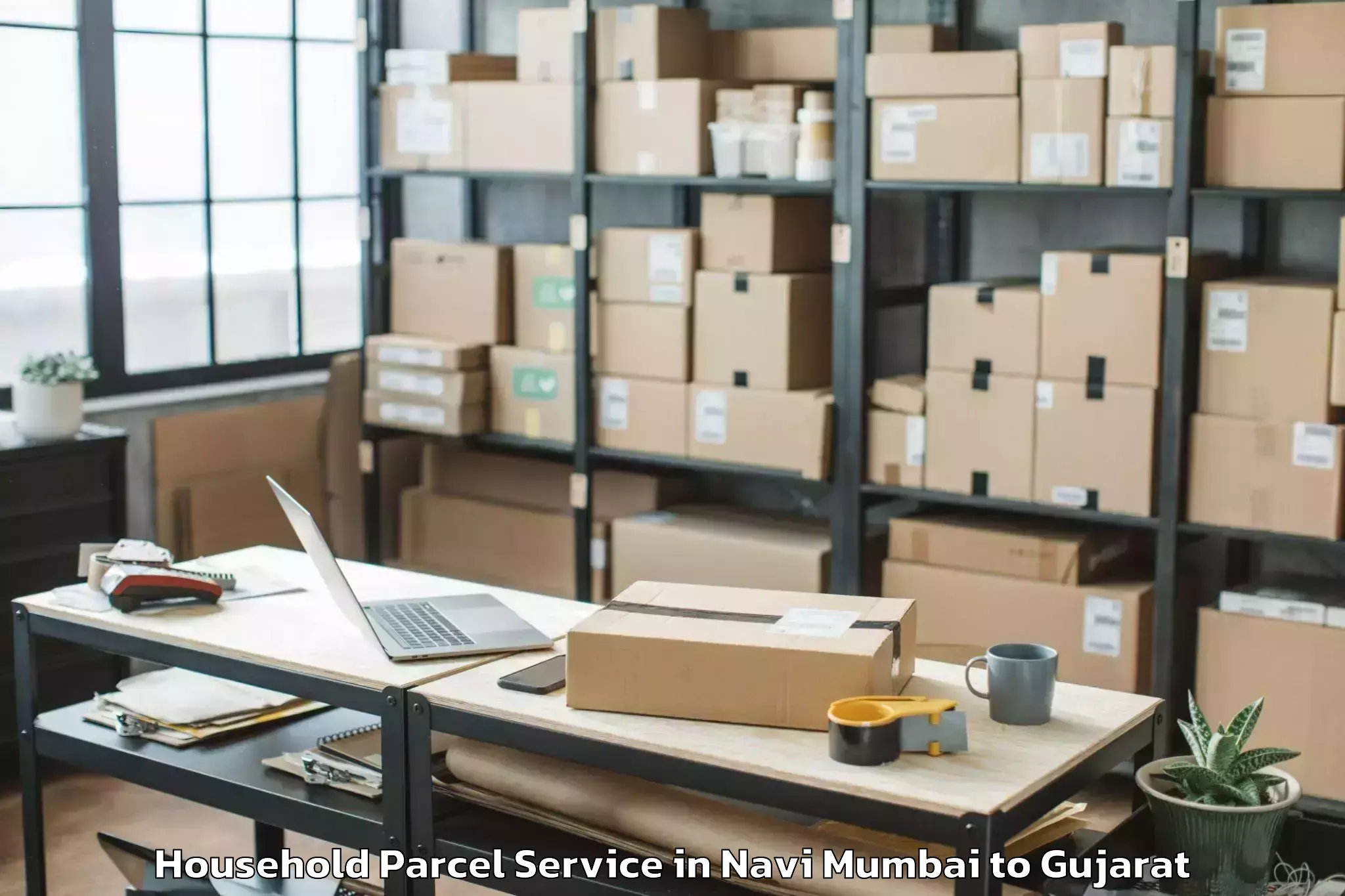 Navi Mumbai to Palladium Ahmedabad Household Parcel Booking